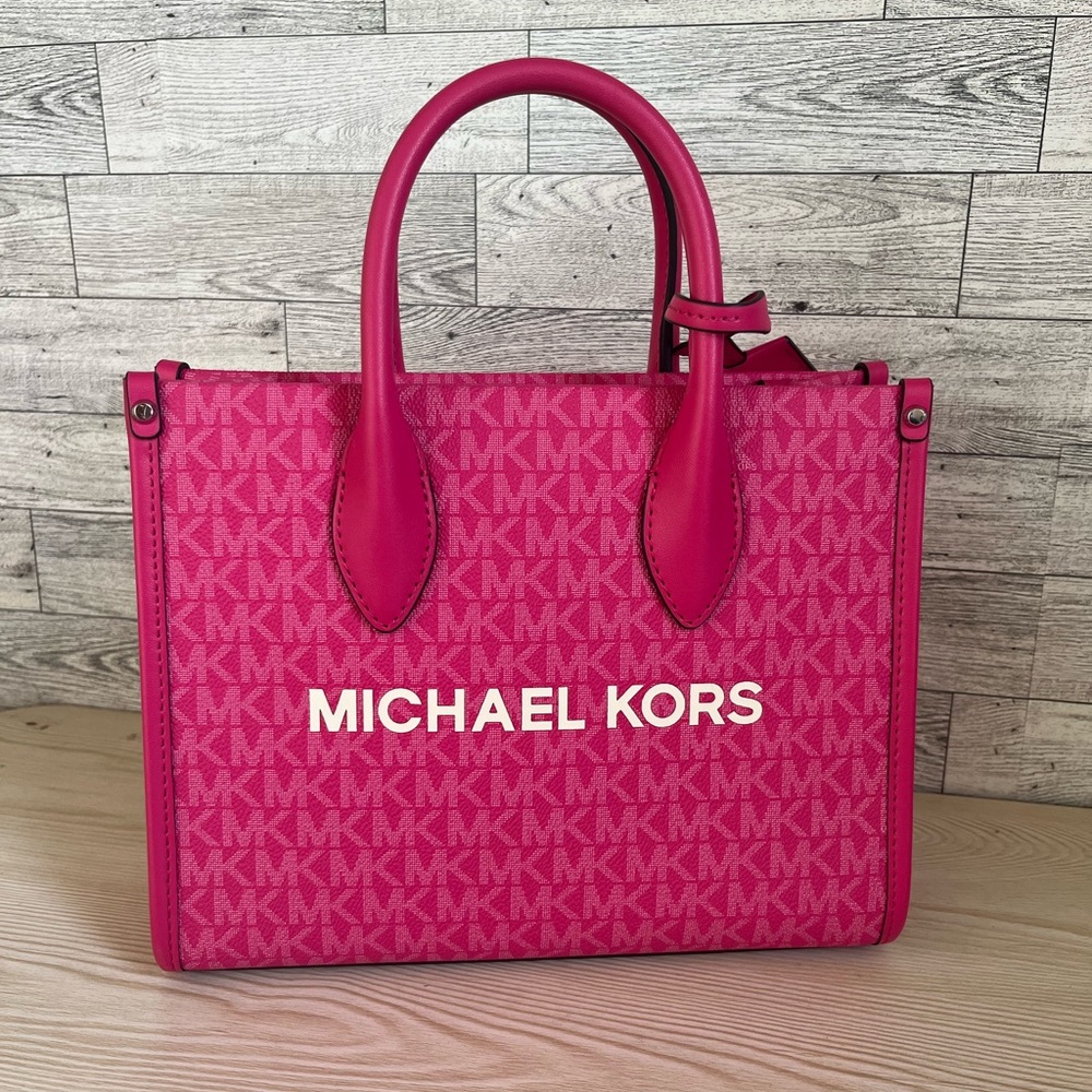 Michael Kors Small Dragonfruit Mirella Shopper Crossbody